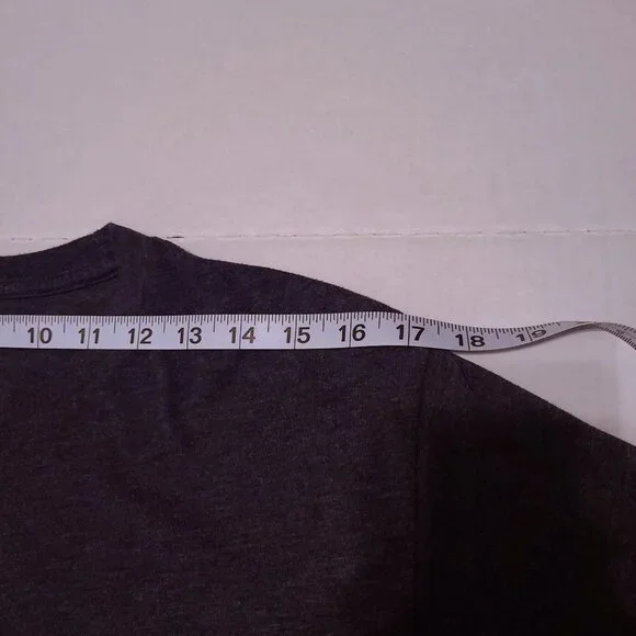 Next Level "DUO" Logo Tee Shirt - Heather Charcoal - Size M - Picture 10 of 10